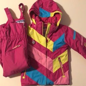 Ski set for girls - coat and bibs